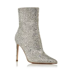 Outlet ✨ AQUA Women's Gal Embellished High Heel Booties - 100% Exclusive Rhinestone 🎁