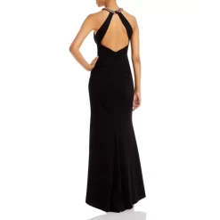 Budget ✔️ AQUA Chain Neck Evening Gown - 100% Exclusive Black/gold 🔔 -AQUA Elegant shop unnamed file 2132