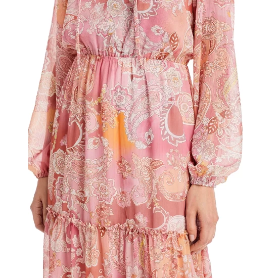 New โ AQUA Paisley Tiered ๐ Dress - 100% Exclusive Pink Multi โ๏ธ 6 New โ AQUA Paisley Tiered ๐ Dress - 100% Exclusive Pink Multi โ๏ธ - Image 6