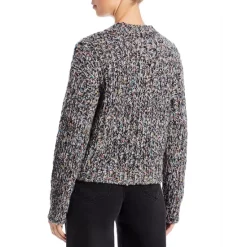 Cheapest 👏 AQUA Rainbow Yarn Crewneck Sweater - 100% Exclusive Black Twist ❤️ -AQUA Elegant shop unnamed file 2190