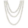 Buy 💯 AQUA Freshwater Pearl Strand Necklace In Sterling Silver, 60" - 100% Exclusive 🎉