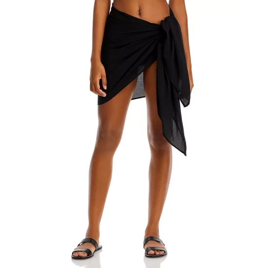 Brand new ๐ AQUA Short Sarong Swim Cover-Up Black ๐ 1 Brand new ๐ AQUA Short Sarong Swim Cover-Up Black ๐