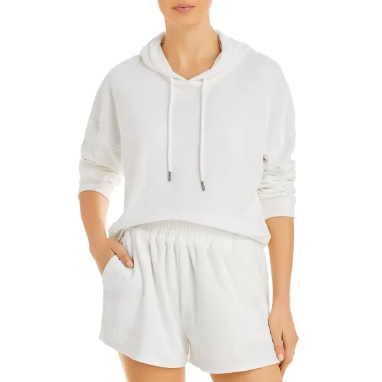 Brand new ✔️ AQUA Smocked Terrycloth Shorts - 100% Exclusive White ❤️ 4 Brand new ✔️ AQUA Smocked Terrycloth Shorts - 100% Exclusive White ❤️ - Image 4