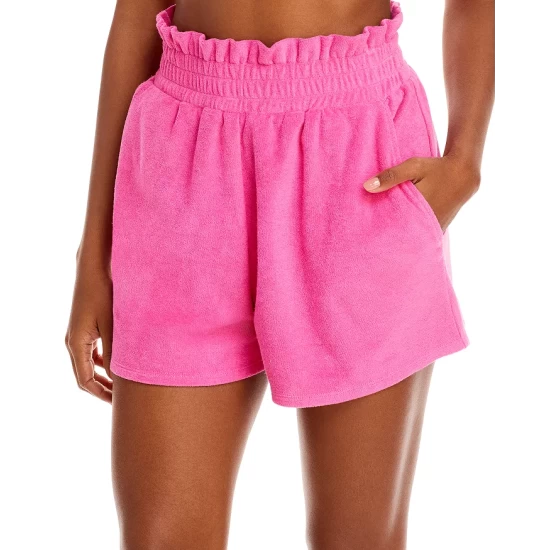 Brand new ✔️ AQUA Smocked Terrycloth Shorts - 100% Exclusive White ❤️ 6 Brand new ✔️ AQUA Smocked Terrycloth Shorts - 100% Exclusive White ❤️ - Image 6