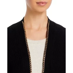 Budget ❤️ AQUA Chain Detail Cardigan Sweater - 100% Exclusive Black 🥰 -AQUA Elegant shop unnamed file 223