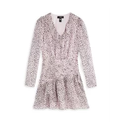 Best Pirce 🤩 AQUA Girls' Asymmetrical Ruffle ⌛ Dress, Big Kid - 100% Exclusive Pink/black ❤️