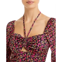 Best Pirce 🛒 AQUA Ditsy Floral Print Top - 100% Exclusive Black/pink/orange ✔️ 7 Best Pirce 🛒 AQUA Ditsy Floral Print Top - 100% Exclusive Black/pink/orange ✔️ -AQUA Elegant shop unnamed file 2257