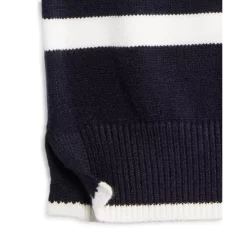 Flash Sale ⌛ AQUA Girls' Basic With A Twist Striped Sweater, Big Kid - 100% Exclusive Navy/white ❤️ -AQUA Elegant shop unnamed file 2262