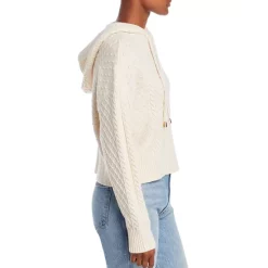 New 👍 AQUA Cable Sweater Hoodie - 100% Exclusive Ivory 🥰 -AQUA Elegant shop unnamed file 2277