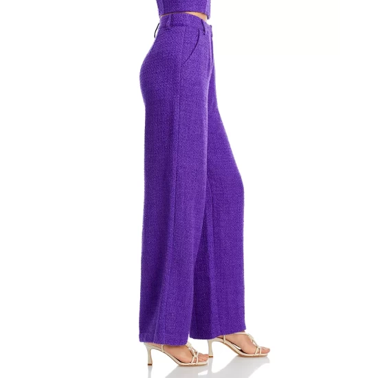 Buy ⌛ AQUA Tweed Pants - 100% Exclusive Purple ✨ 4 Buy ⌛ AQUA Tweed Pants - 100% Exclusive Purple ✨ - Image 4