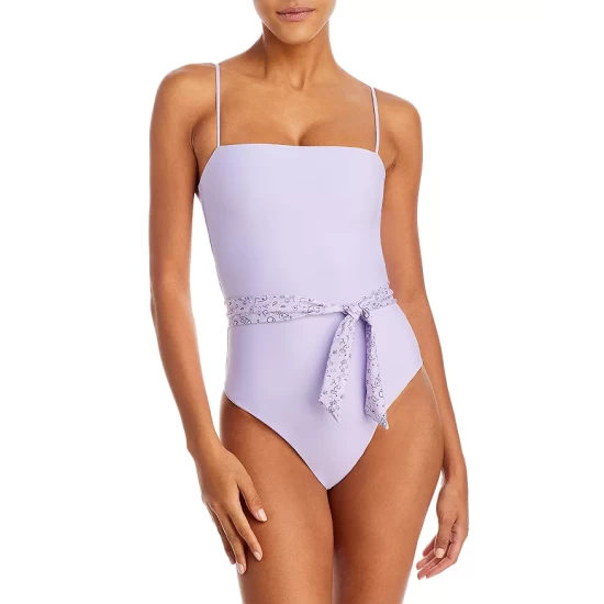 Coupon ✔️ AQUA Bandana Belted One-Piece Swimsuit - 100% Exclusive Lavender ✨ 1 Coupon ✔️ AQUA Bandana Belted One-Piece Swimsuit - 100% Exclusive Lavender ✨