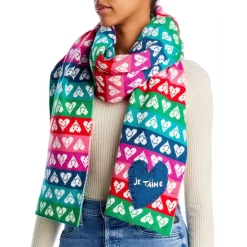 Discount 🔔 AQUA Multicolor Heart Scarf - 100% Exclusive 😍