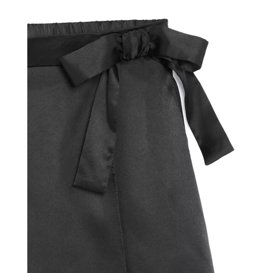 Top 10 🛒 AQUA Girls' Satin Wrap Skirt - Big Kid - 100% Exclusive Black ⭐ 3 Top 10 🛒 AQUA Girls' Satin Wrap Skirt - Big Kid - 100% Exclusive Black ⭐ - Image 3