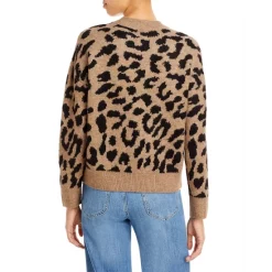 Budget 😉 AQUA Mixed Animal Print Sweater - 100% Exclusive Brown ✔️ -AQUA Elegant shop unnamed file 2369