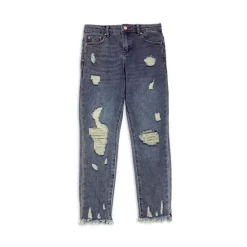 Hot Sale 😉 AQUA Girls' Weekender Straight Fit Jeans, Big Kid - 100% Exclusive Dark Wash 😍