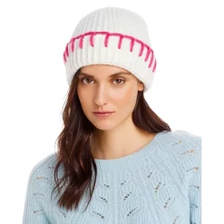 Buy 😉 AQUA Whipstitch Cuff Knit Hat - 100% Exclusive Gray/purple 😍