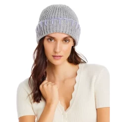 Buy 😉 AQUA Whipstitch Cuff Knit Hat - 100% Exclusive Gray/purple 😍 -AQUA Elegant shop unnamed file 2410