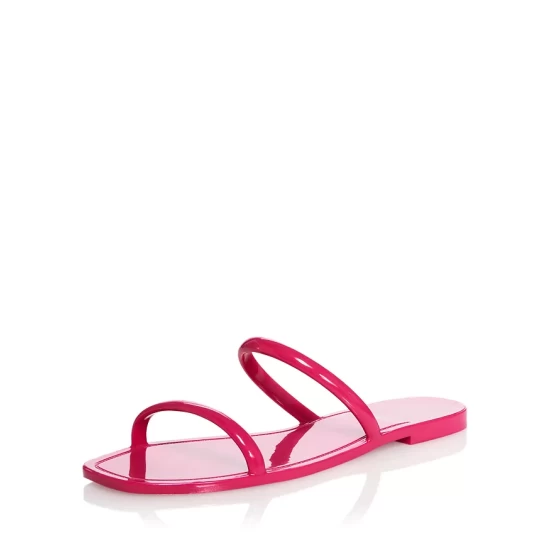 Brand new ✨ AQUA 😍 Women's Square Toe Jelly Flat Slide 🌟 Sandals - 100% Exclusive Prata Meta ⭐ 1 Brand new ✨ AQUA 😍 Women's Square Toe Jelly Flat Slide 🌟 Sandals - 100% Exclusive Prata Meta ⭐