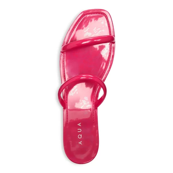 Brand new ✨ AQUA 😍 Women's Square Toe Jelly Flat Slide 🌟 Sandals - 100% Exclusive Prata Meta ⭐ 3 Brand new ✨ AQUA 😍 Women's Square Toe Jelly Flat Slide 🌟 Sandals - 100% Exclusive Prata Meta ⭐ - Image 3