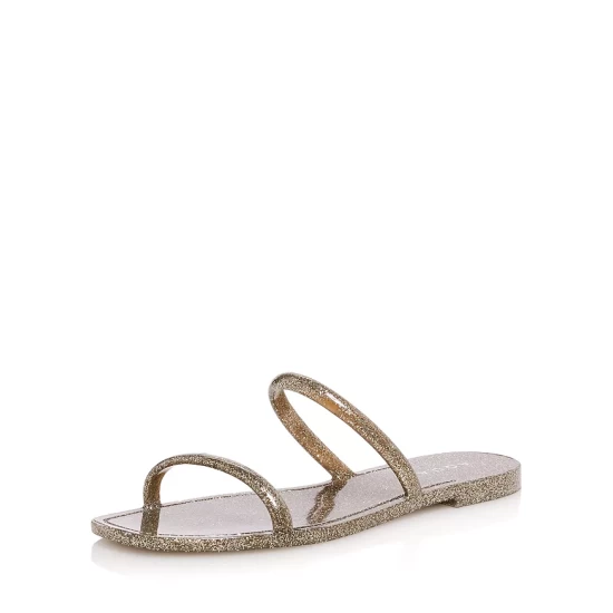 Brand new ✨ AQUA 😍 Women's Square Toe Jelly Flat Slide 🌟 Sandals - 100% Exclusive Prata Meta ⭐ 7 Brand new ✨ AQUA 😍 Women's Square Toe Jelly Flat Slide 🌟 Sandals - 100% Exclusive Prata Meta ⭐ - Image 7