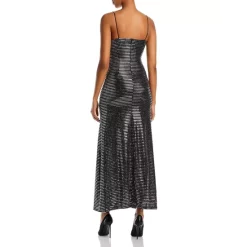 Promo 🛒 AQUA Metallic Sequin Maxi Dress - 100% Exclusive Black/silver 💯 -AQUA Elegant shop unnamed file 2443