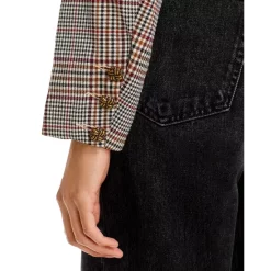 Deals 🌟 AQUA Plaid Cropped Blazer - 100% Exclusive Ivory Multi ❤️ -AQUA Elegant shop unnamed file 2457