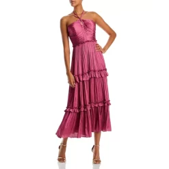 Wholesale 👏 AQUA Strappy Ruched Midi Dress - 100% Exclusive Rose 👍 -AQUA Elegant shop unnamed file 246