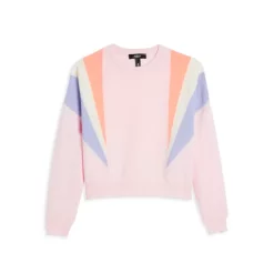 Top 10 🛒 AQUA Girls' Cashmere Colorblock Panel Crewneck - Big Kid Cobalt 🎁 -AQUA Elegant shop unnamed file 2464