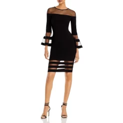 Budget 🛒 AQUA Bell-Sleeve Illusion Dress - 100% Exclusive Black 😀 11 Budget 🛒 AQUA Bell-Sleeve Illusion Dress - 100% Exclusive Black 😀 -AQUA Elegant shop unnamed file 2478