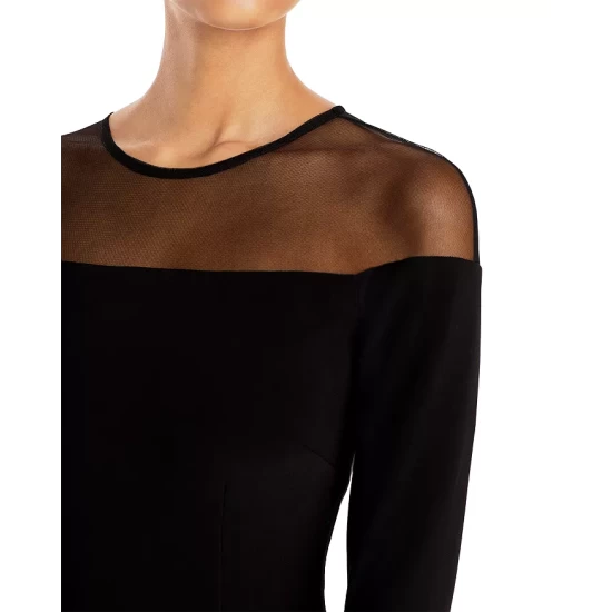 Budget 🛒 AQUA Bell-Sleeve Illusion Dress - 100% Exclusive Black 😀 7 Budget 🛒 AQUA Bell-Sleeve Illusion Dress - 100% Exclusive Black 😀 - Image 7