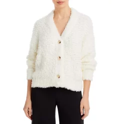 New 💯 AQUA Fuzzy Button Front Cardigan - 100% Exclusive Natural ⭐