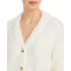 New 💯 AQUA Fuzzy Button Front Cardigan - 100% Exclusive Natural ⭐ -AQUA Elegant shop unnamed file 2486