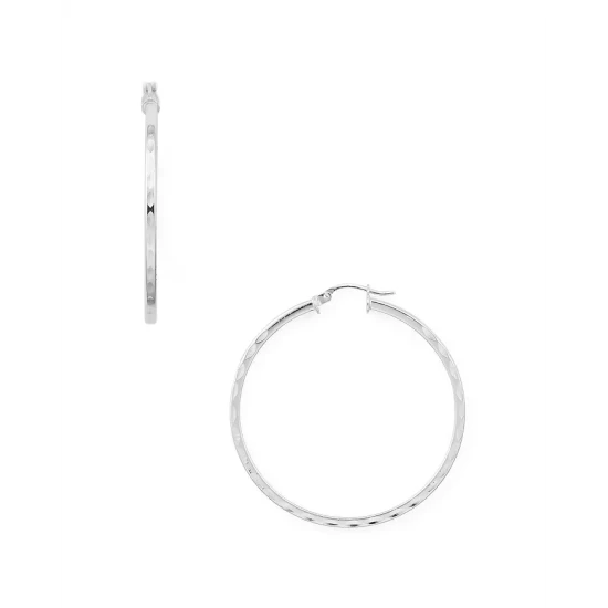 Wholesale ๐งจ AQUA Dimpled Sterling Silver Hoop Earrings - 100% Exclusive ๐ 1 Wholesale ๐งจ AQUA Dimpled Sterling Silver Hoop Earrings - 100% Exclusive ๐