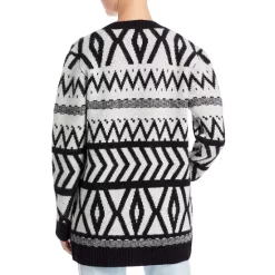 Budget ✔️ AQUA Giada Fair Isle Cardigan Sweater - 100% Exclusive Black 👍 -AQUA Elegant shop unnamed file 2491