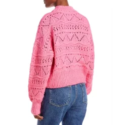 Cheap 🎉 AQUA Pointelle Mock Neck Sweater - 100% Exclusive Bubblegum ⭐ -AQUA Elegant shop unnamed file 2511