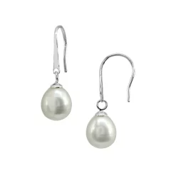 Best Sale 🔔 AQUA Cultured Freshwater Pearl Drop Earrings - 100% Exclusive White/silver ✨
