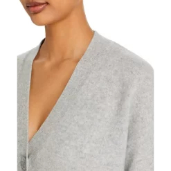 Deals ✨ AQUA V-Neck Grandfather Cashmere Cardigan - 100% Exclusive Wheat ✔️ -AQUA Elegant shop unnamed file 2539