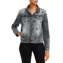 Deals 🔔 AQUA Star Print Denim Jacket - 100% Exclusive Black 🛒 -AQUA Elegant shop unnamed file 256