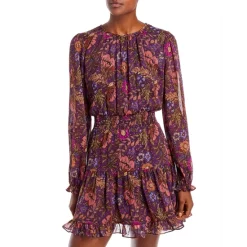 Promo ⌛ AQUA Smocked Chiffon Dress - 100% Exclusive Purple 😉