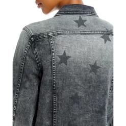 Deals 🔔 AQUA Star Print Denim Jacket - 100% Exclusive Black 🛒 -AQUA Elegant shop unnamed file 259