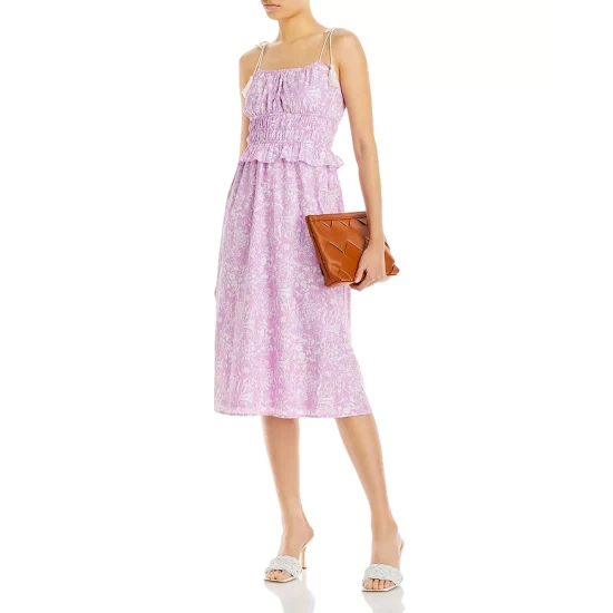 Deals โ AQUA Floral Print Tie Strap ๐ Dress - 100% Exclusive Lavender/white โ 3 Deals โ AQUA Floral Print Tie Strap ๐ Dress - 100% Exclusive Lavender/white โ - Image 3