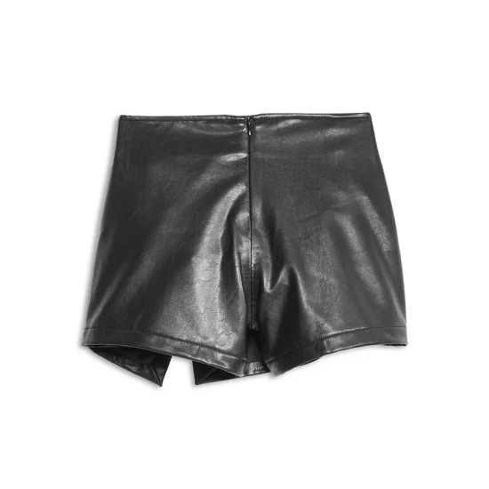 Best Sale 🌟 AQUA Girls' Faux Leather Skort, Big Kid - 100% Exclusive Black 🥰 2 Best Sale 🌟 AQUA Girls' Faux Leather Skort, Big Kid - 100% Exclusive Black 🥰 - Image 2
