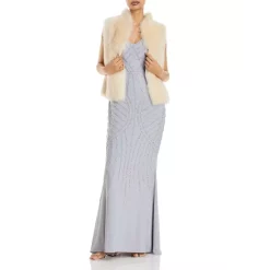 Outlet ⭐ AQUA Embellished Column Gown - 100% Exclusive Silver ⌛ -AQUA Elegant shop unnamed file 2715