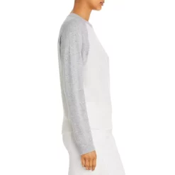 Deals ❤️ AQUA Color Block Raglan Sleeve Cashmere Sweater - 100% Exclusive Peacoat/kelly Green ⭐ -AQUA Elegant shop unnamed file 2724