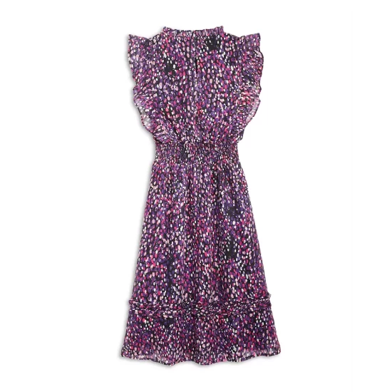 Outlet π₯ AQUA Girls' Clip Dot Speckle Midi Dress, Big Kid - 100% Exclusive Black/pink π 2 Outlet π₯ AQUA Girls' Clip Dot Speckle Midi Dress, Big Kid - 100% Exclusive Black/pink π - Image 2