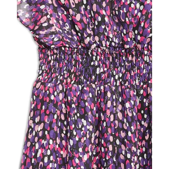 Outlet π₯ AQUA Girls' Clip Dot Speckle Midi Dress, Big Kid - 100% Exclusive Black/pink π 3 Outlet π₯ AQUA Girls' Clip Dot Speckle Midi Dress, Big Kid - 100% Exclusive Black/pink π - Image 3