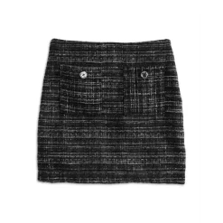 Deals โจ AQUA โค๏ธ Girls' Tweed Mini Skirt, Big Kid - 100% Exclusive Black/white ๐ฅฐ