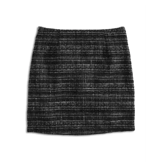 Deals ✨ AQUA ❤️ Girls' Tweed Mini Skirt, Big Kid - 100% Exclusive Black/white 🥰 2 Deals ✨ AQUA ❤️ Girls' Tweed Mini Skirt, Big Kid - 100% Exclusive Black/white 🥰 - Image 2