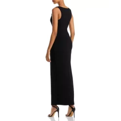 Discount ✨ AQUA Square Neck Tank Maxi 🥰 Dress - 100% Exclusive Black 😉 -AQUA Elegant shop unnamed file 275