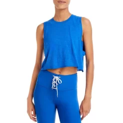 Flash Sale π AQUA Cropped Tank Top - 100% Exclusive Lapis π